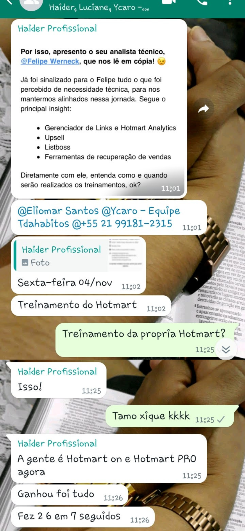Comprovante de resultado